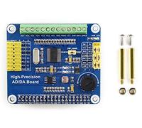 Waveshare Carte d'extension AD/DA pour Ajouter des Fonctions AD/DA de Haute précision Compatible avec Raspberry Pi ADS1256 DAC8552