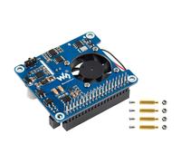 Waveshare Chapeau POE (C) pour Raspberry Pi 4B/3B +, Chapeau D'Alimentation sur Ethernet, Prise en Charge Du RéSeau Conforme IEEE 802.3Af/At