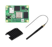 Waveshare CM4 Computing Module Core Board with Heatsink & Antenna, Upgraded 4-Core 64bit CPU, 8GB LPDDR4 SDRAM, 8GB eMMC Flash, 2.4GHz/5GHz Dual Band WiFi, BT5.0 BLE, Dual HDMI 4K Output