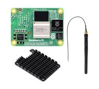 Waveshare CM5 Pi Compute Module 5,Comes with an Official Raspberry Pi CM5004016 (Without Wireless, 4GB RAM, 16GB eMMC Flash), an Antenna Kit and a HEATSINK