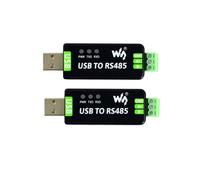 Waveshare Convertisseur Bidirectionnel USB Vers RS485 de Qualité Industrielle, Version FT232RNL, Convertisseur Série USB Vers RS485 (2 Unités)