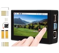waveshare Écran LCD DSI 4,3" avec étui pour Raspberry Pi 4B, écran tactile capacitif 800 x 480 MIPI DSI Interface IPS grand angle, prend en charge Raspbian/Ubuntu/Kali/WIN10 IoT/Retropie, sans pilote