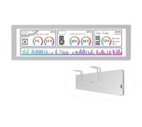 Waveshare Écran USB 8,8 pouces 1920 x 480 pixels AIO LCD PC Cas Secondaire Desktop RGB Ambiance Interface Type C Boîtier CNC