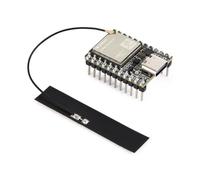 Waveshare ESP32-C5 Mini Wi-FI 6 Dev Board, FPC Antenna & Pre-soldered Pins | Onboard 4MB Flash, external FPC dual-band Wi-Fi antenna, with black pre-soldered headers, 240MHz single-core