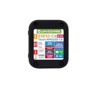 Waveshare ESP32-C6 1.8inch Touch AMOLED Display Development Board,368 × 448 Resolution 16.7M Color Display,Supports Offline Speech Recognition and AI Speech Interaction(Battery Not Included)