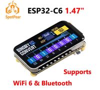 Waveshare ESP32-C6 carte de développement d'affichage 1.47 pouces 172 × 320 prend en charge WiFi 6 et Bluetooth ESP32 1.47 pouces écran tactile type-c ESP32-C6-LCD-1.47-H