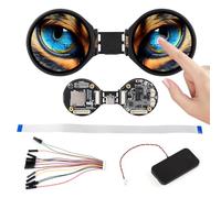 Waveshare ESP32-S3 1.28inch Double Eye Round LCD Touchscreen AIoT Development Board, Onboard Dual 1.28inch IPS Displays, 240x240 Resolution, Dual-Core 240MHz Processor, Supports Wi-FI/BT 5