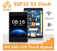 Waveshare ESP32-S3 2 pouces puzzles écran tactile itif IPS 240 × 320 caméra option tactile prend en charge WiFi Bluetooth carte de développement With Touch-C-5MP