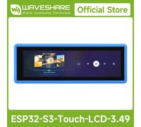 Waveshare ESP32-S3 carte de développement haute performance avec écran tactile capacitif IPS 3.49 pouces 172 × 640, ESP32-S3R8 double cœur Case A without batt