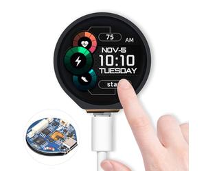 Waveshare ESP32-S3 Development Board, with 1.28inch Round Touch LCD, Compact Size, Accelerometer and Gyroscope Sensor