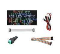 Waveshare Flexible RGB Full-Color LED Matrix Panel 2.5mm Pitch 96x48 Pixels Adjustable Brightness and Bendable PCB Compatible with Raspberry Pi/Raspberry Pi Pico / ESP32 / Arduino