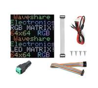 Waveshare Flexible RGB Full-Color LED Matrix Panel 3mm Pitch 64x64 Pixels Adjustable Brightness and Bendable PCB Compatible with Raspberry Pi/Raspberry Pi Pico / ESP32 / Arduino