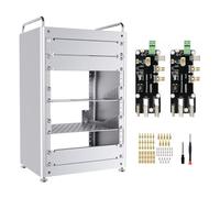 Waveshare HomeRack 8U Server Cabinet Basic Kit, 10inch All Aluminum Alloy Rack, High Compatibility