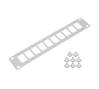 Waveshare HomeRack Blank Keystone Patch Panel 1U | Dedicated Accessories For HomeRack 10inch Cabinet