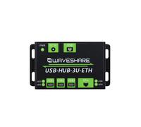 Waveshare HUB USB Multifonction de Qualité Industrielle, Extension 3 USB + Port Ethernet 100 M, USB-HUB-3U-ETH