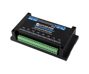 Waveshare Industrial 8-Ch RP2350 Relay Module, RP2350 2-Core&Dual-Architecture Microcontroller, Support Digital Input, RS485, Ethernet Port Interface(No POE), with Multi Isolation Protection Circuits