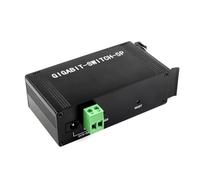 Waveshare Industrial Grade 5P Gigabit Ethernet Switch, IEEE 802.3X-Compliant Full-Duplex 10/100/1000M Connection, DIN Rail Mount…