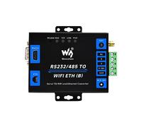 Waveshare Industrial Grade Serial Server RS232/485 to WiFi and Ethernet, Modbus/MQTT Gateway, Metal Case, Support Wall Mount & Rail-Mount