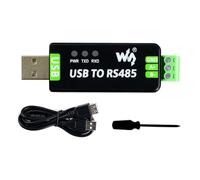 Waveshare Industrial USB to RS485 Converter with Original FT232RL 300-921600bps Baudrate Built-in Embedded Protection Circuits,Resettable Fuse, ESD Protection, TVS diode