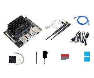 Waveshare Jetson-Nano-Dev(KIT A), an Alternative Solution for Jetson Nano Developer Kit B01, with AC8265 Dual-Mode NIC, for Image Classification, Object Detection, Segmentation, Speech Processing...