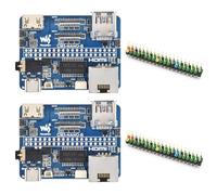 Waveshare Lot de 2 cartes de base nano (B), compatibles avec Raspberry Pi Compute Module 5, même taille que le CM5, carte de base pour module de calcul 5 Lite/eMMC