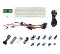 Waveshare Low-Cost High-Performance Microcontroller Board with Flexible Digital Interfaces Incorporates RP2040 Microcontroller Chip for Raspberry Pi Pico(with Sensor-Kit)(19 Items)