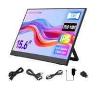 Waveshare Luck-Fox 15.6inch Portable Monitor with Stand, IPS Screen, Mini HDMI Interface, 1920x1080 Full HD, 178° Viewing Angle, ABS Case, 100% sRGB High Color Gamut, Supports HDR, No Touch