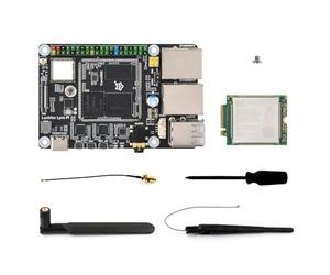 Waveshare Luck-Fox Lyra Pi A W 4G Kit, Luck-Fox Lyra Pi Linux Micro Development Board, Based on Luck-Fox Core3506 Core Board, Integrates Triple-Core Arm Cortex-A7 and Arm Cortex-M0 Processors