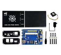 Waveshare Mini-Computer Add-ons Based on Raspberry Pi Compute Module CM3 / CM3L / CM3+ / CM3+L with Expansion Board, Metal Case, Power Supply and Cooling Fan to Make Mini-Computer