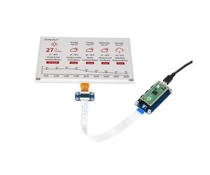 Waveshare Module d'affichage e-ink en papier électronique de 7,5 pouces (B) pour Raspberry Pi Pico, 800 × 480, rouge/noir/blanc, SPI Pico-ePaper-7.5-B