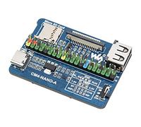 Waveshare Nano Base Board (A) pour Raspberry Pi Compute Module 4, Même Taille Que CM4, avec 1×Raspberry Pi 40PIN GPIO, 1×USB 2.0 Type A, 1×MIPI CSI-2 Port, 5V/2.5A USB Type C Interface d'alimentation