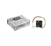 Waveshare NVIDIA Jetson Nano Case (A) Acrylic Clear Case and Dedicated Cooling Fan Silent Working for NVIDIA Jetson Nano Developer Kit 3PIN Reverse-Proof Connector 5V Voltage