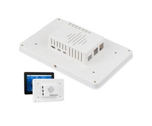 Waveshare Official White Case for Raspberry Pi Touch Display 2/7-DSI-Touch-A / 7inch DSI LCD (H), Support Pi 5 / RPi Expansion Boards, Abundant Interfaces (Not for Other 7" Screens)