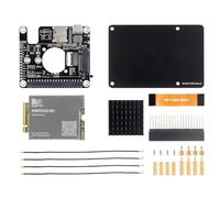 Waveshare PCIe to 5G/4G/3G Hat for Raspberry Pi 5, High-Speed, Compatible with 3042/3052 Package SIMCom/Quectel 5G Module, Compatible with Pi/OpenWRT/Windows/Linux Systems, with SIM8262E-M2 5G Module