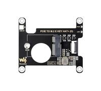 Waveshare PCIe to M.2 E Key Hat (D) for Raspberry Pi 5, Compatible with Various NGFF (M.2 E Key) Wireless NIC, Supports USB Bluetooth Connection