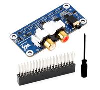 Waveshare PCM5122 Hi-FI I2S DAC Audio Board for Raspberry Pi, Compatible with 40-Pin GPIO Header, Stereo Encoding/Decoding, Supports Audio Playback