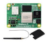 Waveshare Pi Compute Module 5 CM5108016 (with WiFi Module, 8GB RAM, 16GB Flash eMMC), Raspberry Pi CM5 Computing Module Core Board, Also Comes with an Antenna and a Heatsink (3 Items)