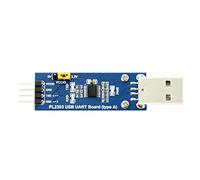 Waveshare PL2303 USB to UART (TTL) Communication Module V2 USB-A Connector Compatible with 1.8V/2.5V/3.3V/5V Logic Level Supports Windows XP/7/8/10/11/
