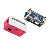 waveshare PoE Ethernet Hub HAT USB avec boîtier ABX pour Raspberry Pi Zero/Zero W/2 W/Zero WH/2 WH, avec 1 port Ethernet RJ45 10/100M, 3 ports USB compatibles avec USB 2.0/1.1,802.3af