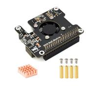 Waveshare Power Over Ethernet Expansion Board for RDK X5, Onboard Cooling Fan, with Metal Heatsink, Supports 802.3af/at Network Standard