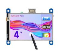 Waveshare Raspberry Pi 4inch Resistive Touch Screen IPS LCD (Type H) HDMI Interface Designed for All Version of Raspberry Pi 480x800 Hardware Resolution