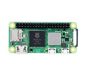 Waveshare Retrofited Raspberry Pi Zero 2 WH with Pre-Solder Black Pinheader, Five Times Faster 1GHz 4-Core Arm Cortex-A53 CPU with WiFi Bluetooth 4.2 BLE