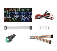 Waveshare RGB Full-Color LED Matrix Panel 2.5mm Pitch 64x32 Pixels Adjustable Brightness Compatible with Raspberry Pi/Raspberry Pi Pico / ESP32 / Arduino