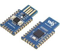 waveshare RP2040-One Carte mémoire flash MCU 4 Mo, prise USB-A, carte MCU similaire à celle de Pico basé sur Raspberry Pi RP2040, processeur Cortex M0+ à double cœur jusqu'à 133 MHz, 29 broches GPIO multifonctions