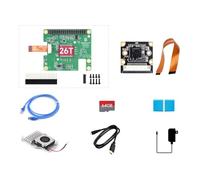 Waveshare RPI5-1GB AI KIT D, Bundle with Raspberry pi 5 1GB, Official RPi AI Hat+ (26T), Cooler, Pi5-IMX219-77 Camera, 64GB Micro TF and So on