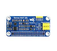 Waveshare Sense Hat (B) for Raspberry Pi Onboard Multi Powerful Sensors Such as Gyroscope Accelerometer Magnetometer Barometer Temperature Humidity Sensor Communicated Via I2C Interface