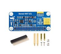 waveshare Sense HAT (C) pour Raspberry Pi 4/3 B+/3 B/2 B/B+/3 Zero/Zero W Capteurs multi-puissants intégrés Prend en charge le capteur externe avec tête d'extension GPIO 40 broches et interface