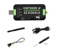 Waveshare SIM7600E-H 4G DONGLE with Antenna for Industrial Grade 4G Communication and GNSS Positioning Peripheral