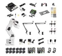 Waveshare SO-ARM100, Open-Source 6-Axis Robotic Arm, Native Support for Hugging Face LeRobot, High-Torque Bus Servo, Photosensitive Resin 3D-Printed Parts, Jetson Orin Nano Kit