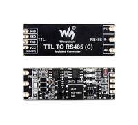 Waveshare TTL to RS485 (C) Galvanic Isolated Converter(2PCS), Half-Duplex Communication, Lightningproof & Anti-Surge, Multi-Isolation Protection